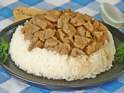 Rice with Beef Saute
